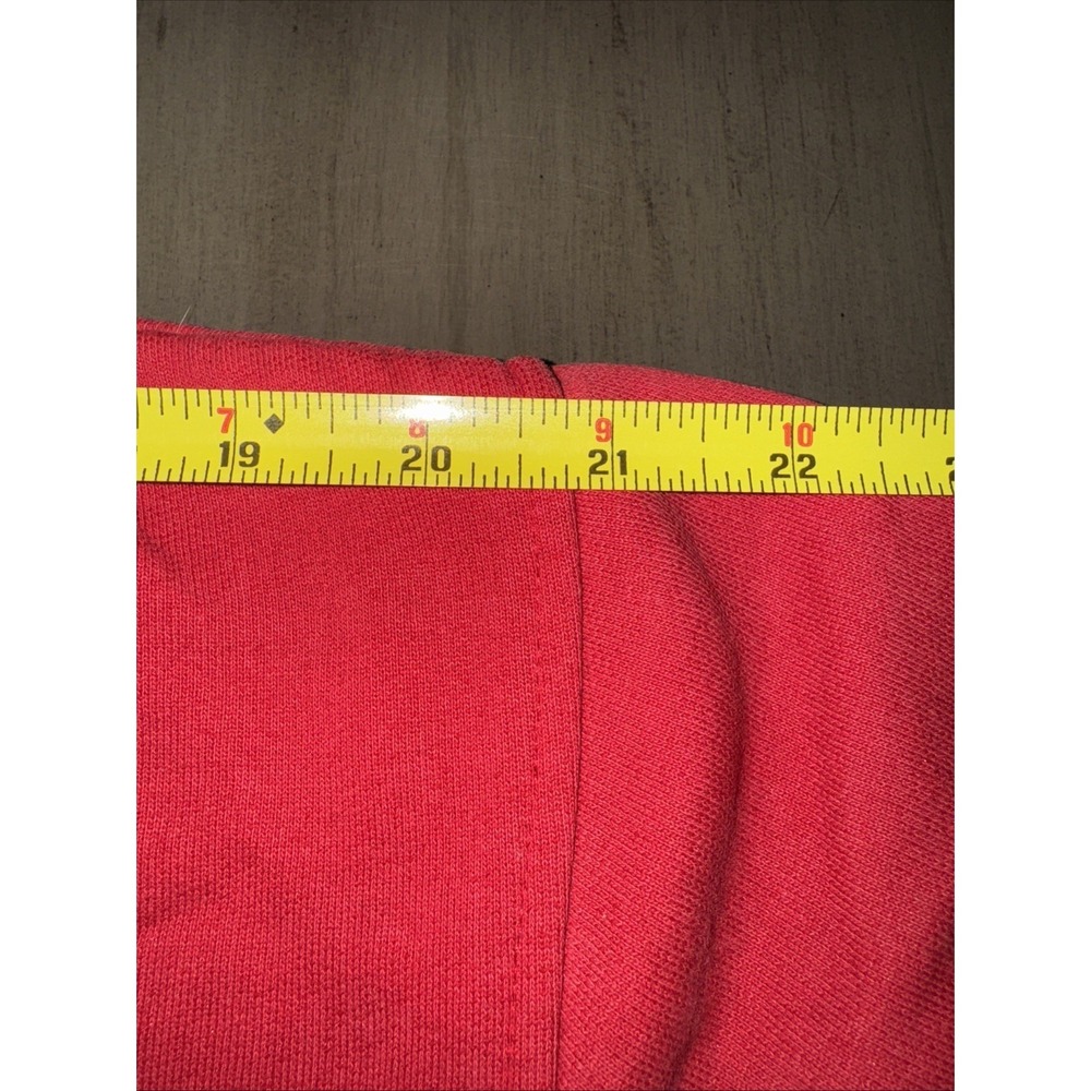 Vintage Nike Crewneck Sweatshirt Size‎ large center swoosh 90s nike Red Gray - Picture 8 of 10
